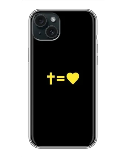 Чохол для iPhone 14 Plus з картинкою «Серце та Хрест»