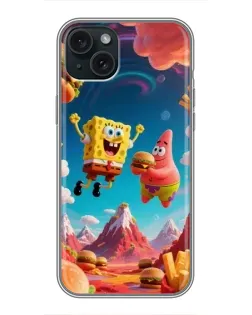 Чохол для iPhone 14 Plus з картинкою «Космічний фастфуд»