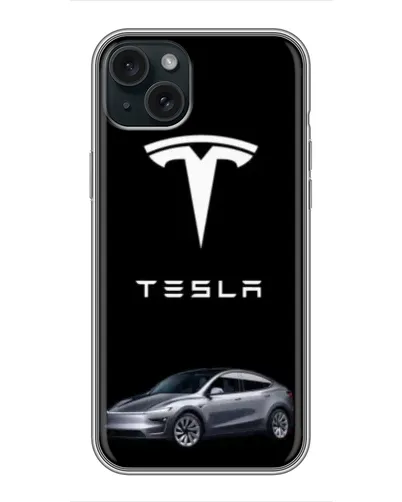Чехол для iPhone 14 Plus с картинкой «Tesla Model Y»