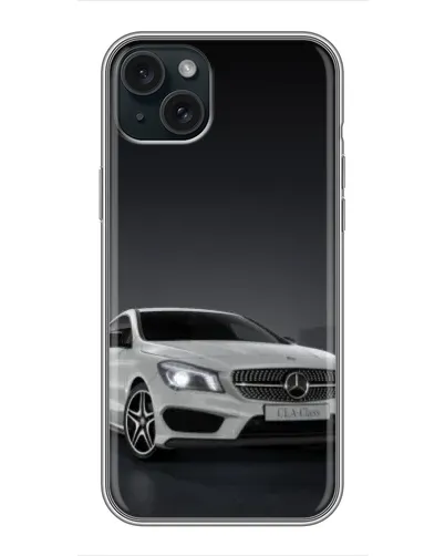 Чехол для iPhone 14 Plus с картинкой «Mercedes AMG GT Silver»