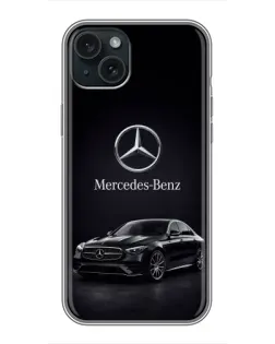 Чехол для iPhone 14 Plus с картинкой «Mercedes — решетка радиатора»
