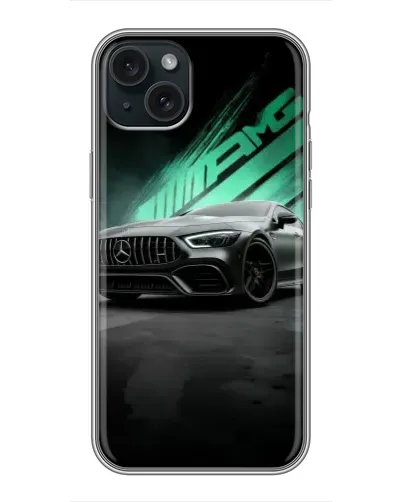 Чехол для iPhone 14 Plus с картинкой «Темный Mercedes AMG»