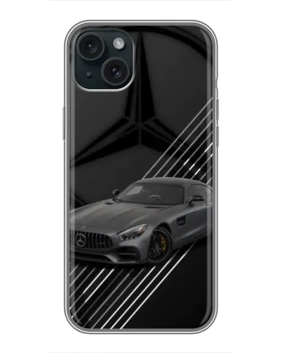 Чехол для iPhone 14 Plus с картинкой «Mercedes AMG — графика»