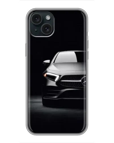 Чехол для iPhone 14 Plus с картинкой «Свет фар Mercedes»