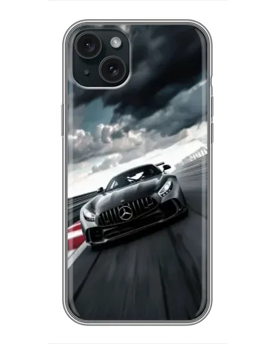 Чехол для iPhone 14 Plus с картинкой «Гоночный Mercedes AMG»