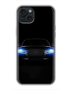 Чохол для iPhone 14 Plus з картинкою «Audi в неоні» Чохол для iPhone 14 Plus з картинкою «Audi в неоні»