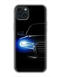 Чохол для iPhone 14 Plus з картинкою «Неоновий погляд Audi» Чохол для iPhone 14 Plus з картинкою «Неоновий погляд Audi»