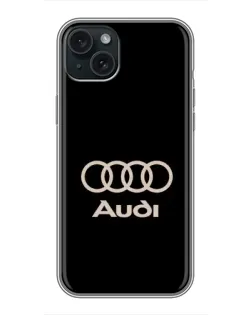 Чохол для iPhone 14 Plus з картинкою «Audi — золотий логотип» Чохол для iPhone 14 Plus з картинкою «Audi — золотий логотип»