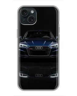 Чохол для iPhone 14 Plus з картинкою «Audi — нічне відображення» Чохол для iPhone 14 Plus з картинкою «Audi — нічне відображення»