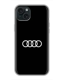 Чохол для iPhone 14 Plus з картинкою «Audi White Logo» Чохол для iPhone 14 Plus з картинкою «Audi White Logo»
