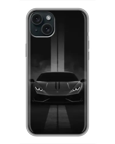 Чехол для iPhone 14 Plus с картинкой «Lamborghini симметрия дорог»