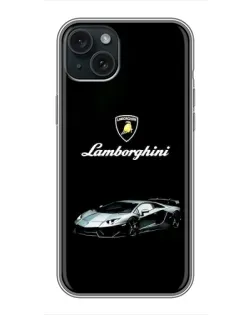 Чехол для iPhone 14 Plus с картинкой «Логотип Lamborghini классика»
