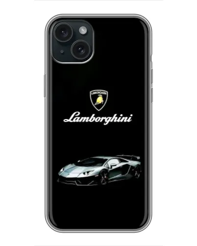 Чехол для iPhone 14 Plus с картинкой «Логотип Lamborghini классика»