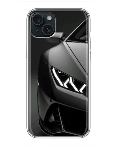 Чехол для iPhone 14 Plus с картинкой «Lamborghini фары детализация»