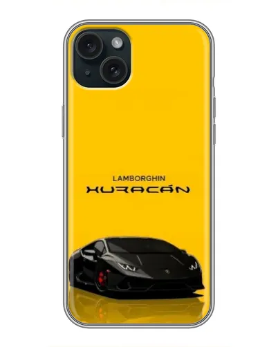 Чехол для iPhone 14 Plus с картинкой «Lamborghini Huracan черный»