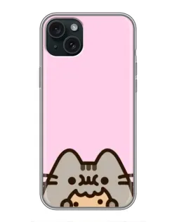 Чехол для iPhone 14 Plus с картинкой «Pusheen и печенье» Чехол для iPhone 14 Plus с картинкой «Pusheen и печенье»