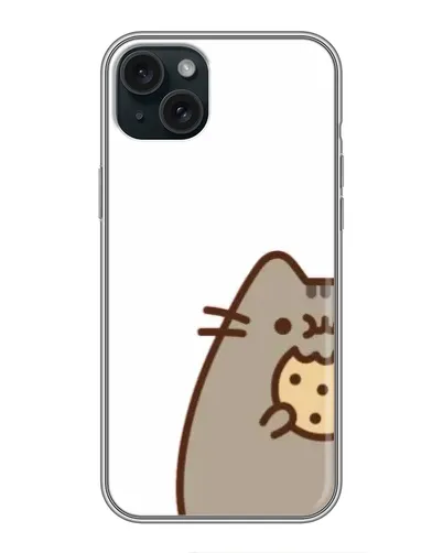 Чехол для iPhone 14 Plus с картинкой «Пушин с печеньем»