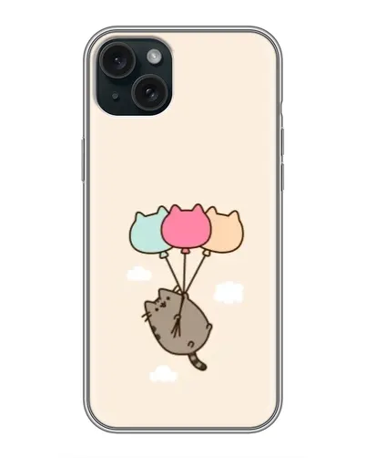 Чехол для iPhone 14 Plus с картинкой «Пушин на шариках»