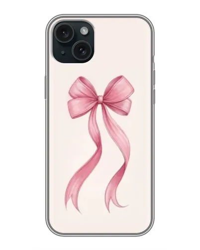 Чехол для iPhone 14 Plus с картинкой «Розовый бант»