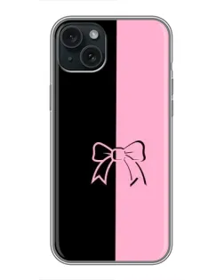 Чехол для iPhone 14 Plus с картинкой «Половинки банта»
