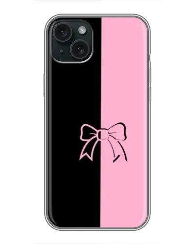 Чехол для iPhone 14 Plus с картинкой «Половинки банта»