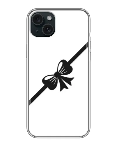 Чехол для iPhone 14 Plus с картинкой «Диагональный бант»