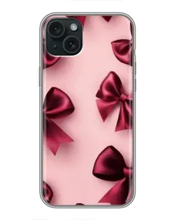 Чехол для iPhone 14 Plus с картинкой «Бордовый атлас»