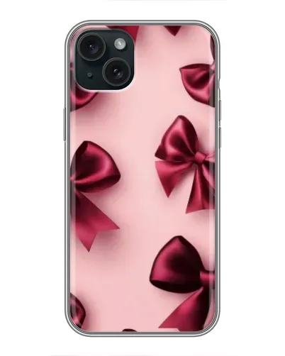 Чехол для iPhone 14 Plus с картинкой «Бордовый атлас»