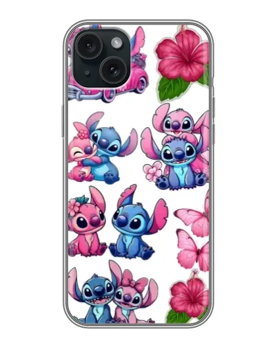 Чохол для iPhone 14 Plus з картинкою «Стікери Stitch та Angel» Чохол для iPhone 14 Plus з картинкою «Стікери Stitch та Angel»