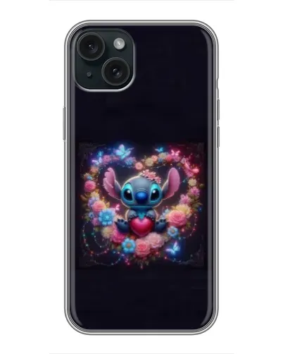 Чохол для iPhone 14 Plus з картинкою «Stitch у квітах» Чохол для iPhone 14 Plus з картинкою «Stitch у квітах»