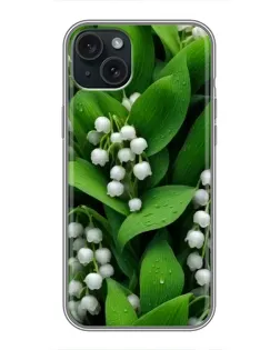Чохол для iPhone 14 Plus з картинкою «Конвалії в зелені»