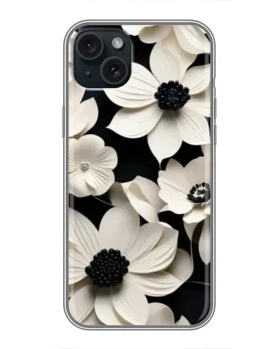 Чохол для iPhone 14 Plus з картинкою «Об'ємні білі квіти» Чохол для iPhone 14 Plus з картинкою «Об'ємні білі квіти»