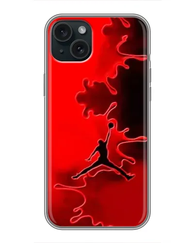 Чехол для iPhone 15 Plus с картинкой «Jordan Red Smoke» Чехол для iPhone 15 Plus с картинкой «Jordan Red Smoke»