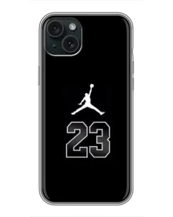 Чехол для iPhone 15 Plus с картинкой «Jordan Flight 23»