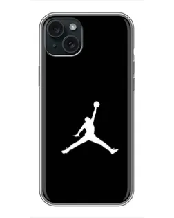 Чехол для iPhone 15 Plus с картинкой «Jordan Silhouette»