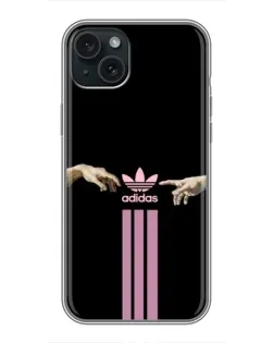Чехол для iPhone 15 Plus с картинкой «Adidas Hands»