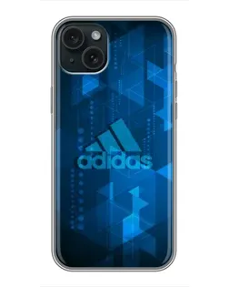 Чехол для iPhone 15 Plus с картинкой «Adidas Sport Art»