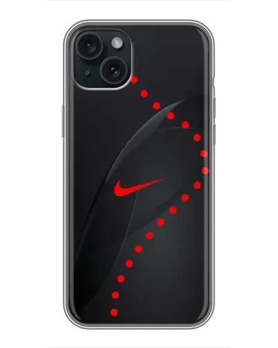Чехол для iPhone 15 Plus с картинкой «Абстрактный дизайн Nike» Чехол для iPhone 15 Plus с картинкой «Абстрактный дизайн Nike»