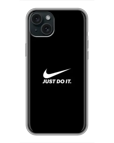 Чехол для iPhone 15 Plus с картинкой «Минимализм от Nike» Чехол для iPhone 15 Plus с картинкой «Минимализм от Nike»