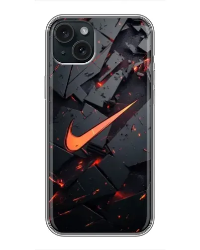 Чехол для iPhone 15 Plus с картинкой «Nike — эффект разломов» Чехол для iPhone 15 Plus с картинкой «Nike — эффект разломов»