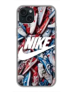 Чохол для iPhone 15 Plus з картинкою «Колаж кросівок Найк» Чохол для iPhone 15 Plus з картинкою «Колаж кросівок Найк»