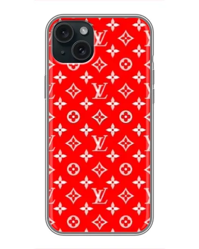 Чехол для iPhone 15 Plus с картинкой «Яркий паттерн LV» Чехол для iPhone 15 Plus с картинкой «Яркий паттерн LV»
