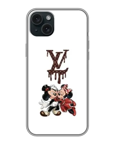 Чехол для iPhone 15 Plus с картинкой «LV и Микки Маус» Чехол для iPhone 15 Plus с картинкой «LV и Микки Маус»