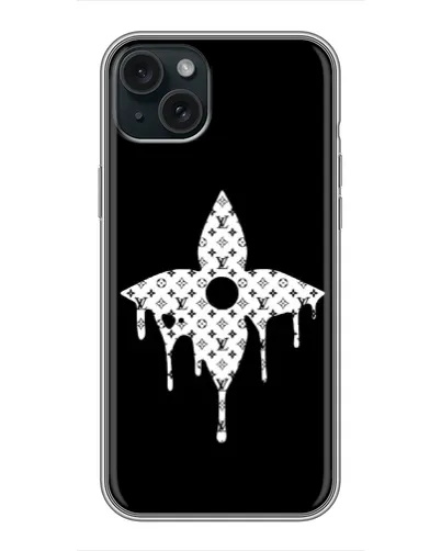 Чехол для iPhone 15 Plus с картинкой «Цветочная монограмма» Чехол для iPhone 15 Plus с картинкой «Цветочная монограмма»