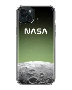 Чехол для iPhone 15 Plus с картинкой «NASA — лунный градиент»