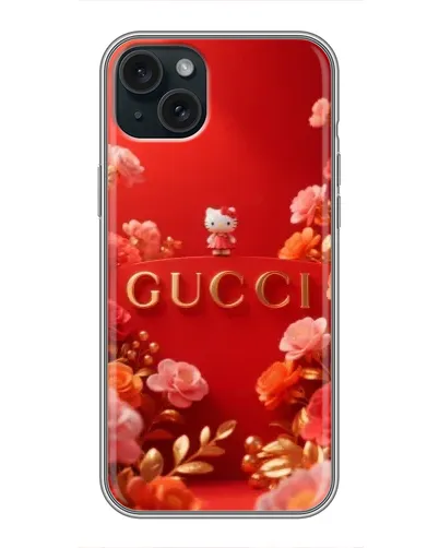 Чехол для iPhone 15 Plus с картинкой «Gucci — золотой сад» Чехол для iPhone 15 Plus с картинкой «Gucci — золотой сад»