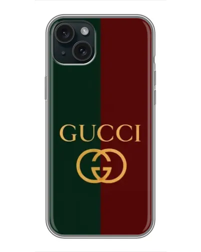 Чохол для iPhone 15 Plus з картинкою «Gucci — темно-зелений градієнт» Чохол для iPhone 15 Plus з картинкою «Gucci — темно-зелений градієнт»
