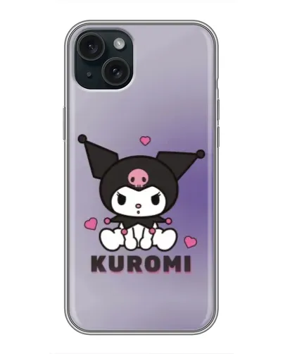 Чехол для iPhone 15 Plus с картинкой «Kuromi — фиолетовый арт» Чехол для iPhone 15 Plus с картинкой «Kuromi — фиолетовый арт»