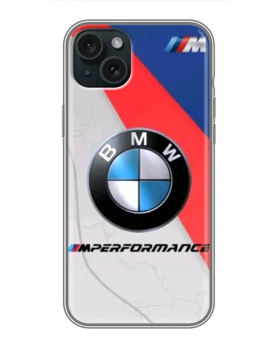 Чехол для iPhone 15 Plus с картинкой «BMW Performance стиль» Чехол для iPhone 15 Plus с картинкой «BMW Performance стиль»