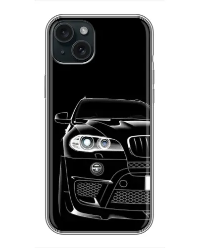 Чехол для iPhone 15 Plus с картинкой «Темный силуэт BMW» Чехол для iPhone 15 Plus с картинкой «Темный силуэт BMW»